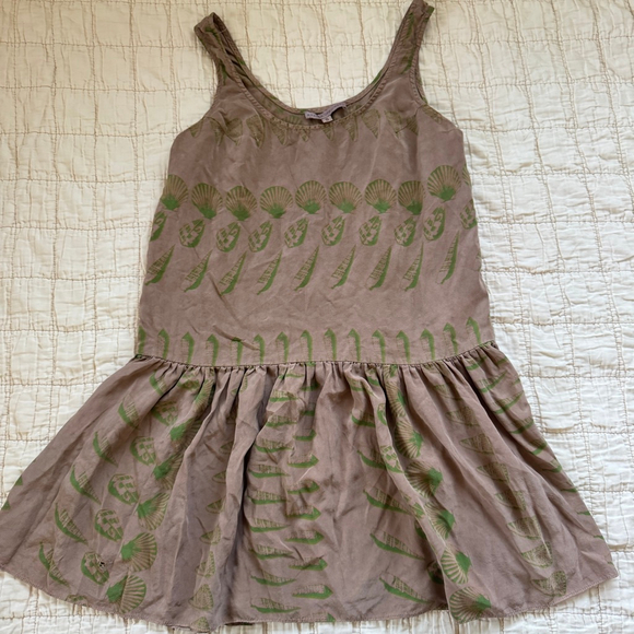 Amanda Uprichard 100% Silk Seashell Print Dress • Size: S - Picture 2 of 10